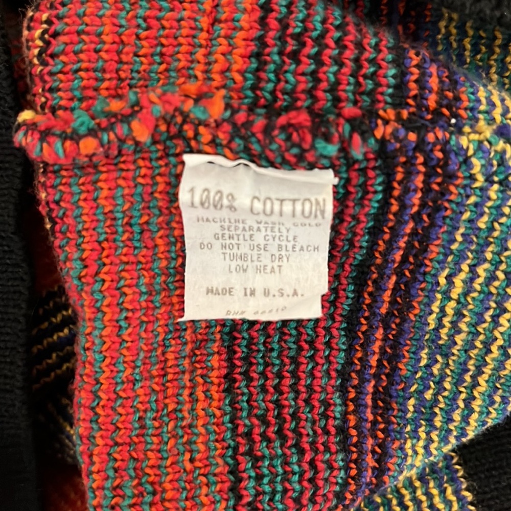 Vintage Colorful Mix Print Cardigan Sweater - Picture 11 of 11